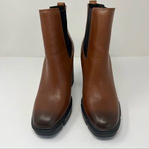 Steve Madden | Women's Revised Block-Heel Lug-Sole Bootie | 10 M